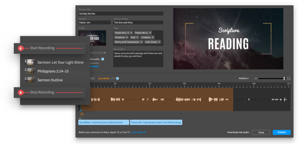 screenshot of Proclaim by Logos